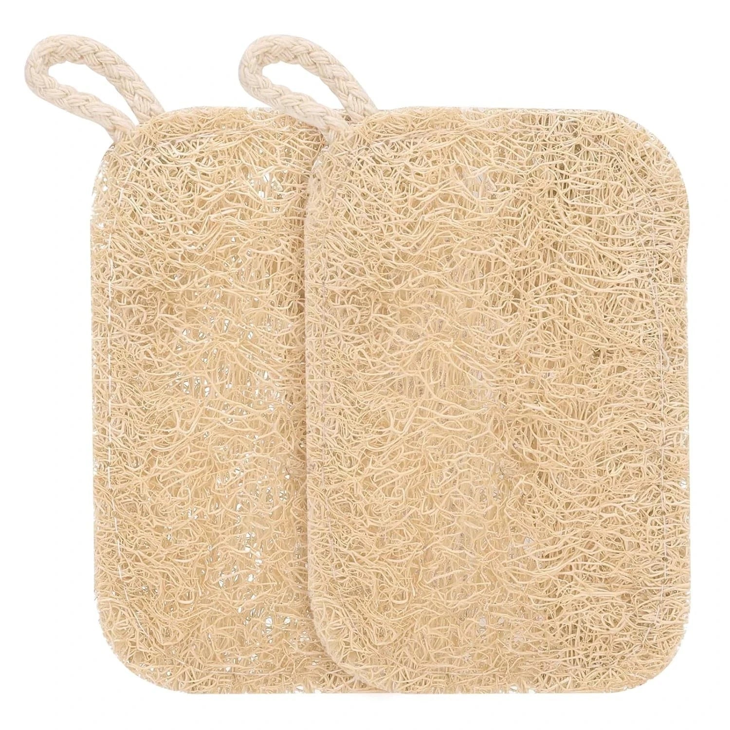 5pcs Natural Loofah Sponge Exfoliating Body Scrubber Shower Bath Spa Dishes Wash