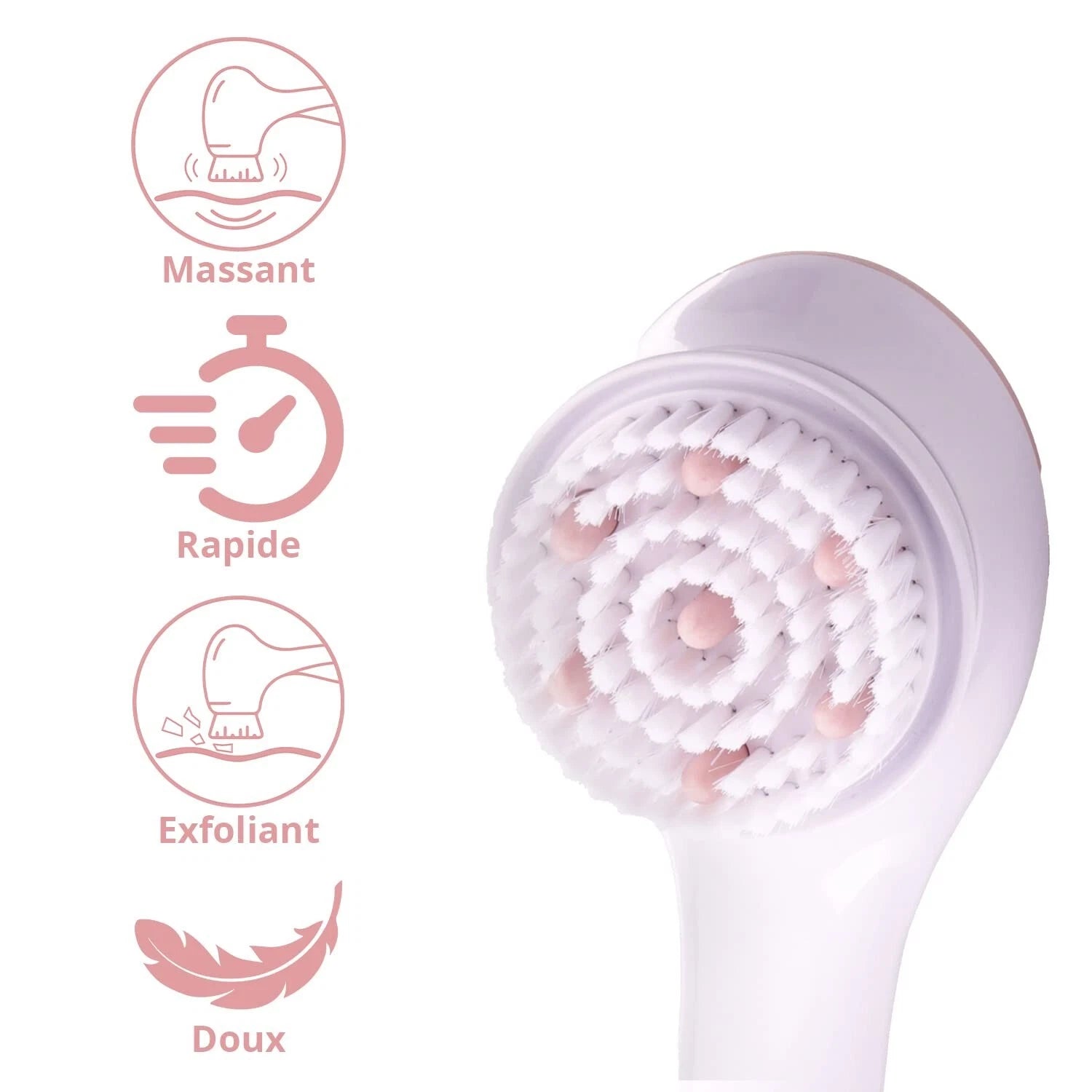 Finishing Touch Flawless Cleanse Spa Spinning Spa Brush 3 Heads Included Sealed