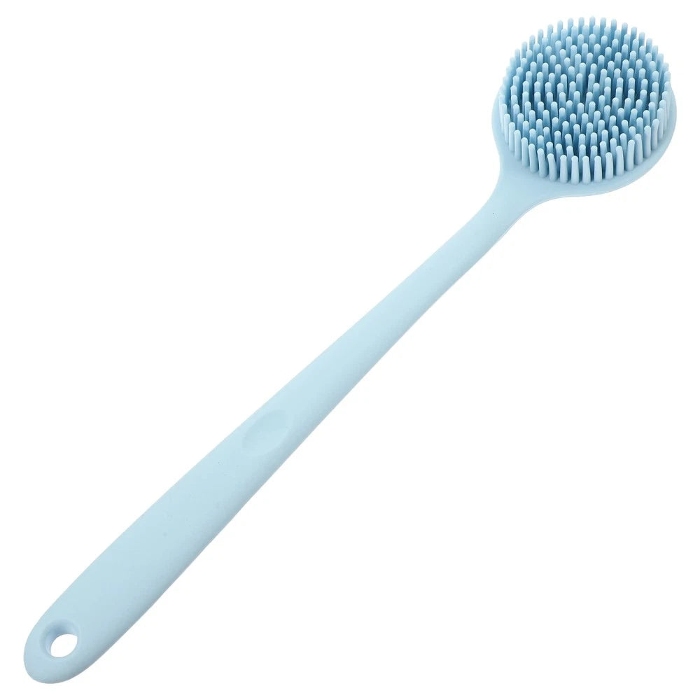 Silicone Bath Brush Man Back Cleaning Scrubber for Body Long Handle Shower