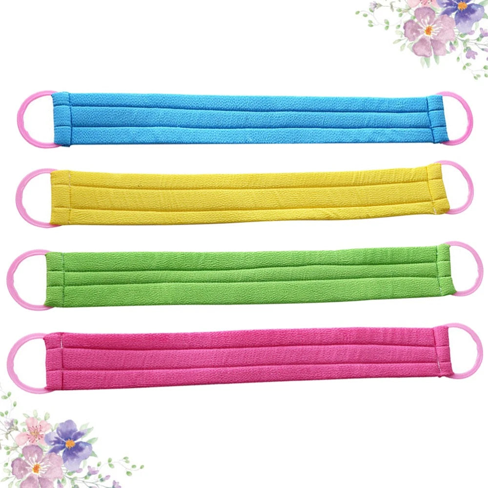 4 PCS Bath Towel Exfoliating Back Body Brush Exfoliator for Shower