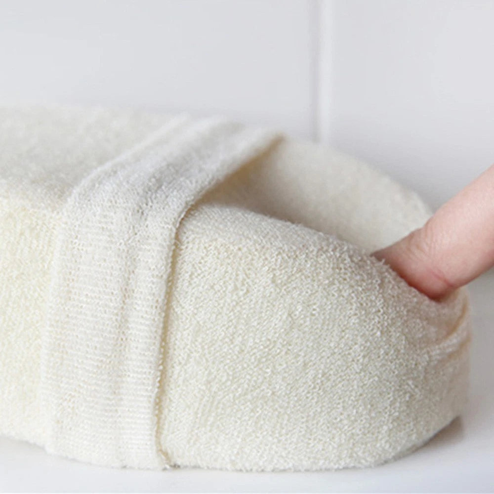 3 Pcs Loofah Bath Towel Shower Sponge Exfoliating Back Scrubber Brush