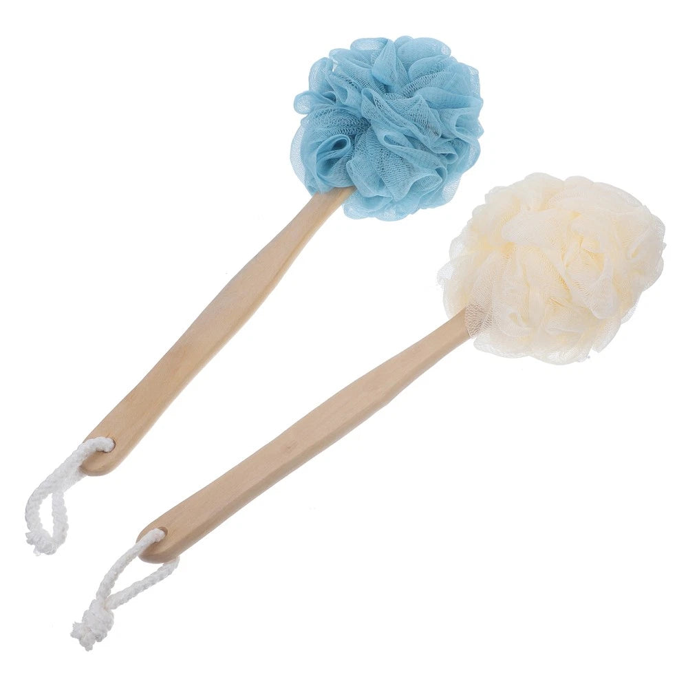 2 Pcs Shower Scrubber Brush Bath Bathtub with Long Handle