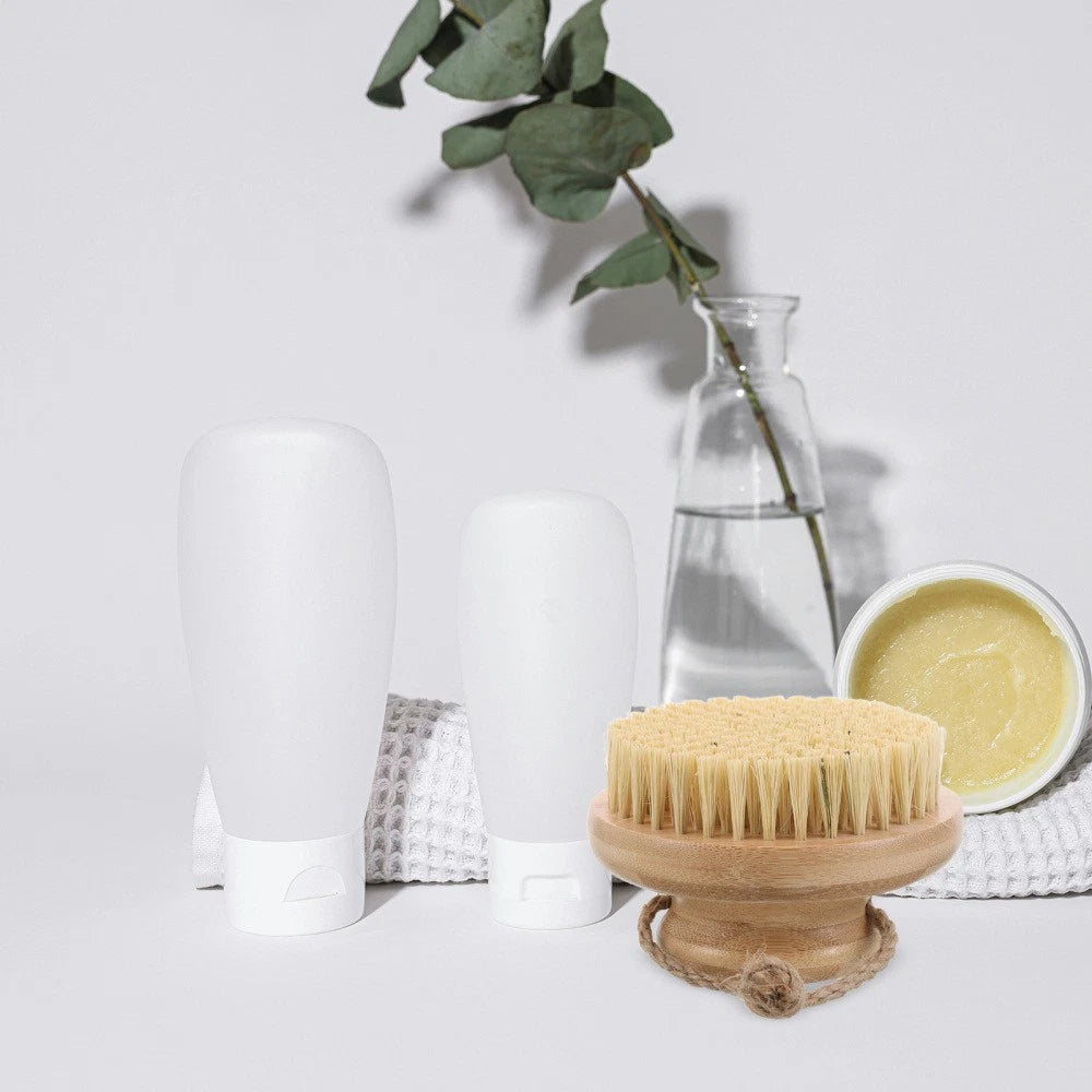 Dry Brushing Body Exfoliating Brush - Exfoliating Bath Scrubber Brush with