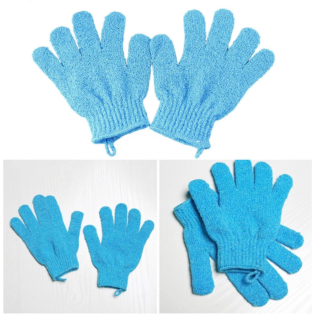 Five Finger Bath Gloves Woman Body Exfoliating Scrub Scrubber Exfoliator