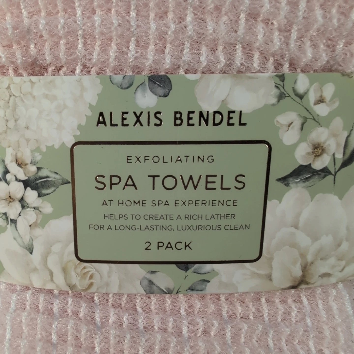 2-Pack Body Exfoliating Cloth Towel Stretchy Bath Shower Washcloth Spa