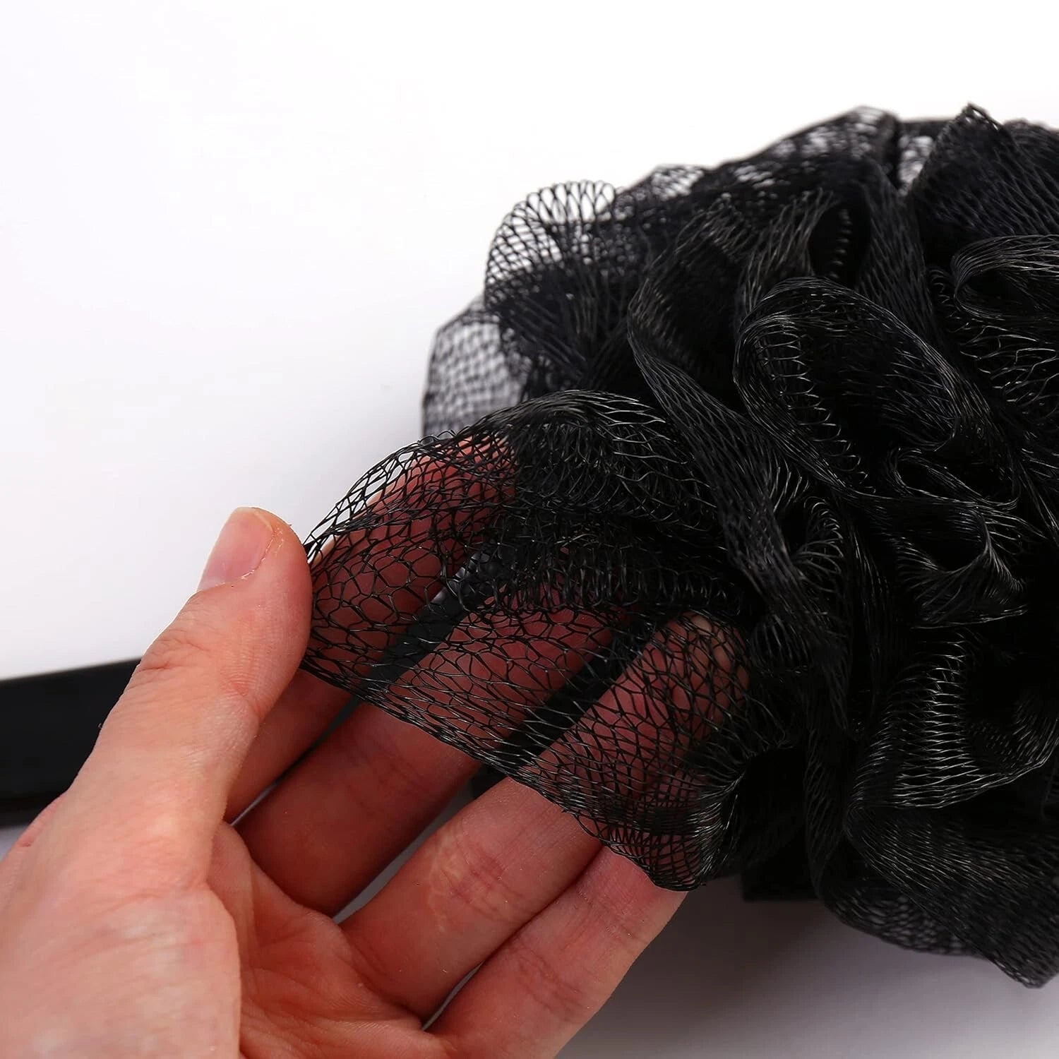 Back Scrubber Brush Long Handle for Shower, Loofah On a Stick Sponge Back Bru...