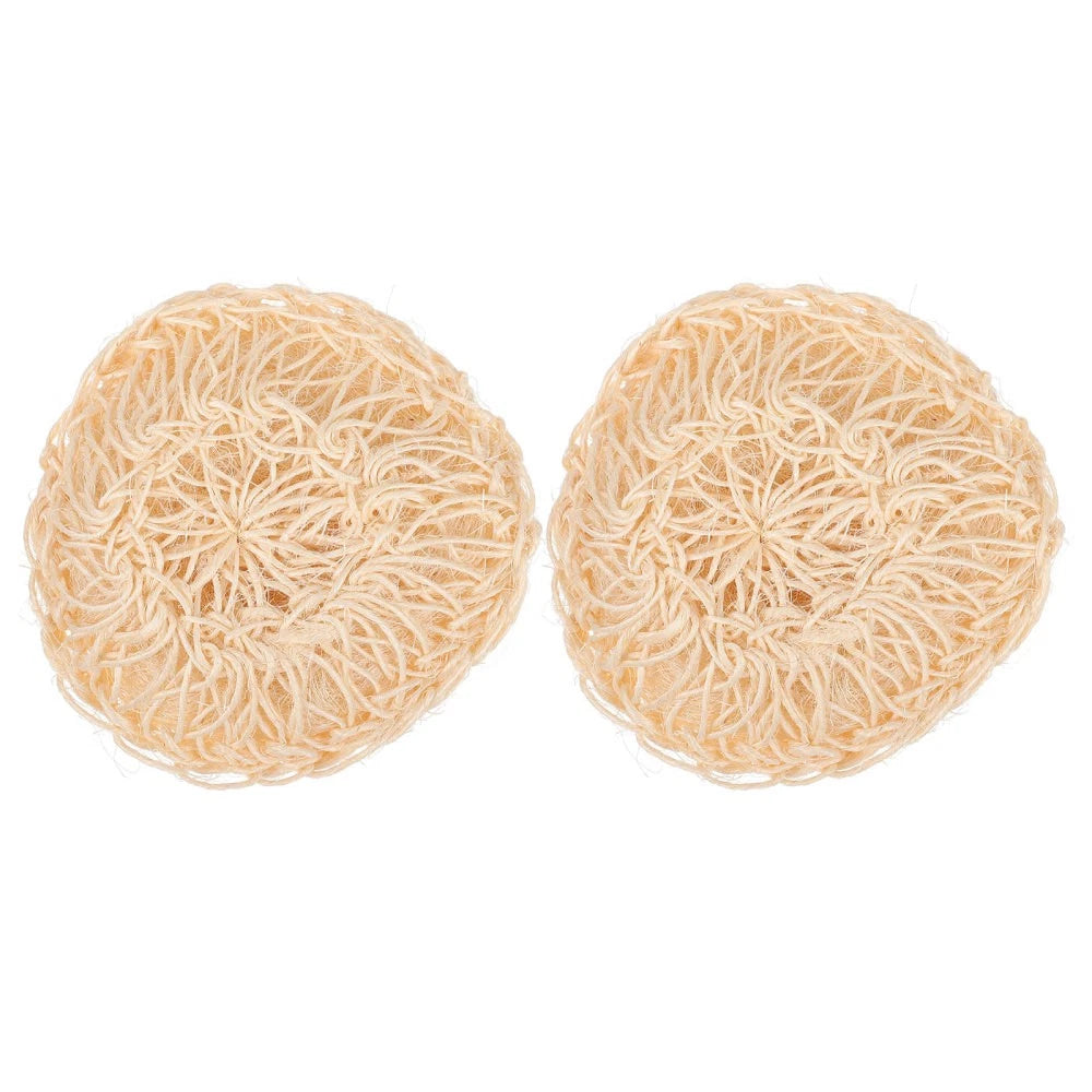 2 Pcs Sisal Bath Brush Man Mother Body Scrubber Shower Balls Dry