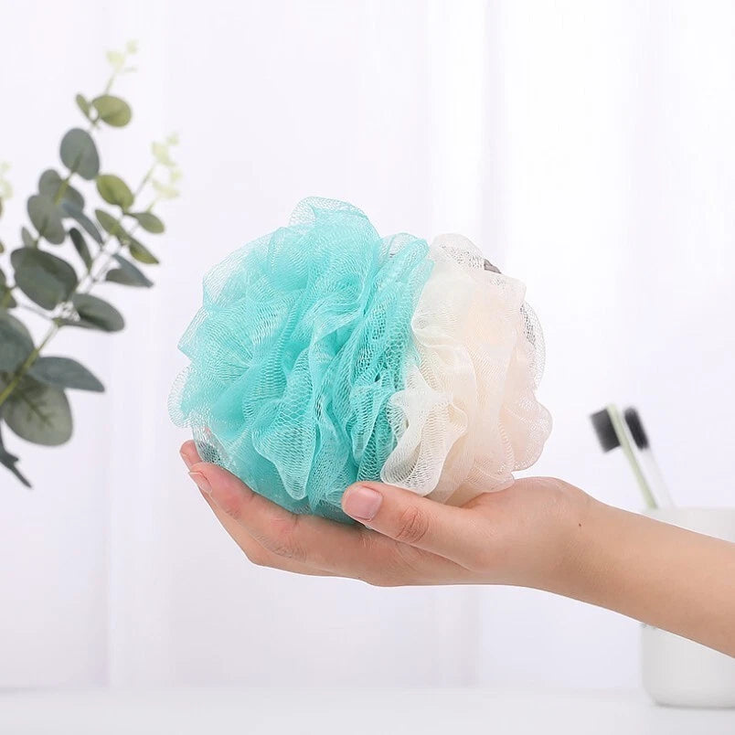 3x Shower Loofah Bath Sponge 70g/pcs Exfoliating Mesh Ball Shower Puff