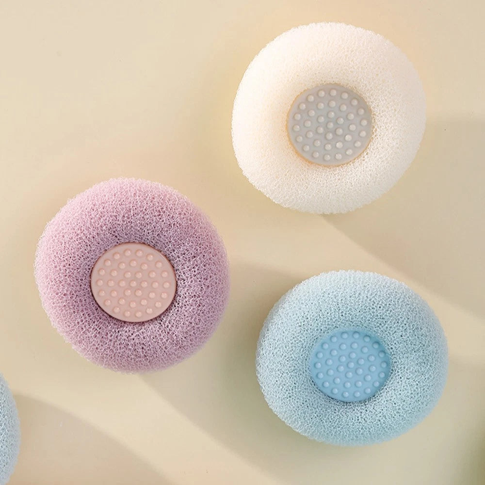 3 Pcs Bath Brush Shower Scrubber for Body Miss Poufs All Stuffdesign