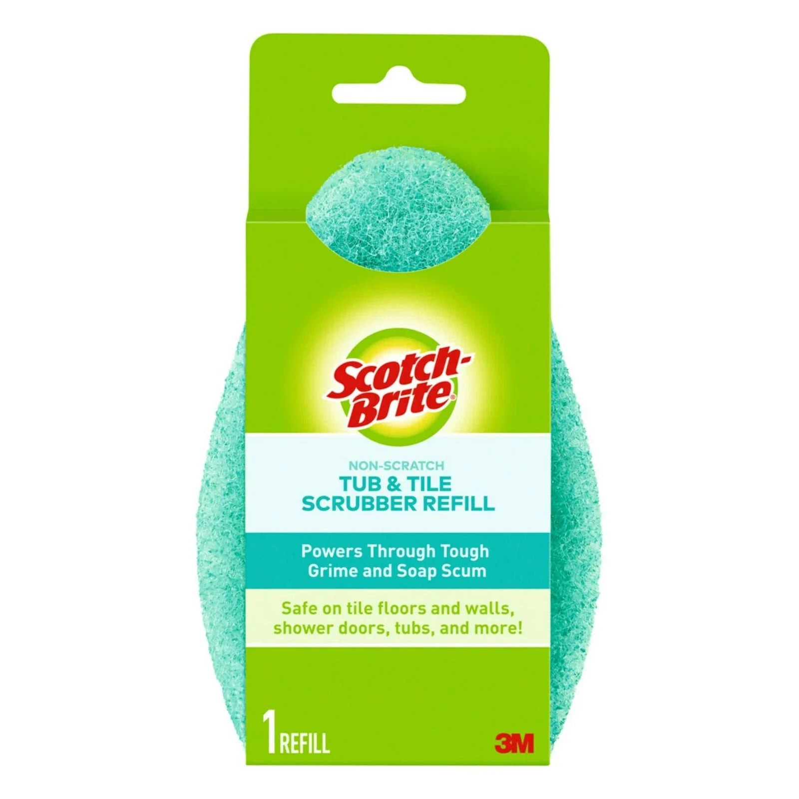 Scotch-Brite Non-Scratch Tub and Shower Scrubber Kit (2 Handle With Refill Pads)