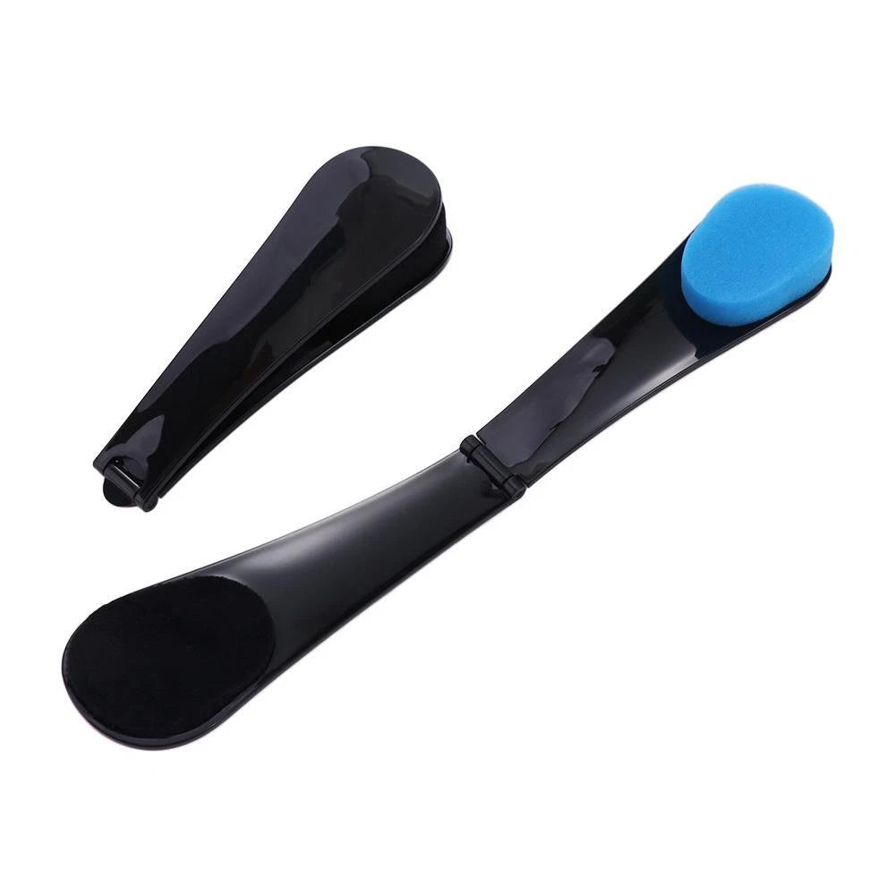 Foldable Sponge Back Applicator Long Handle Bathing Tool Bath Scrubber  Travel