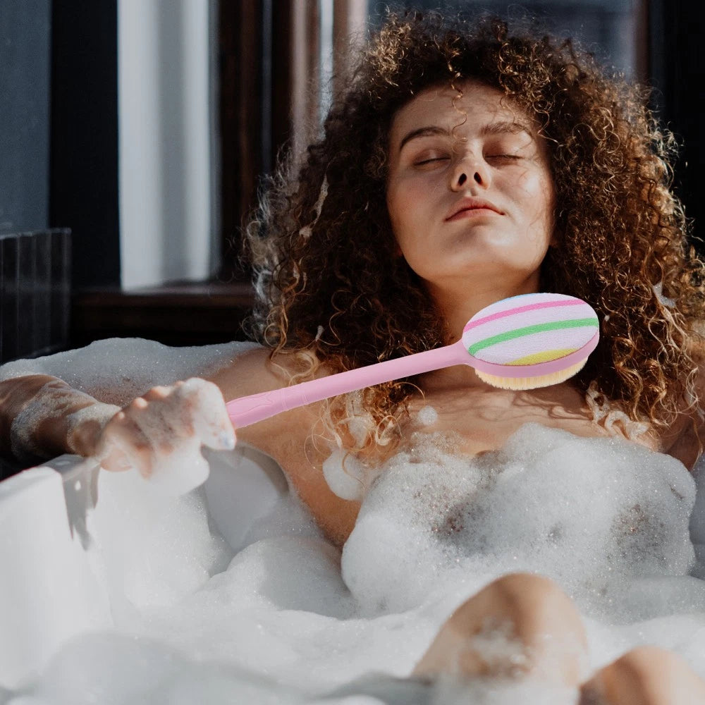 Bath Brush Multi-functional Exfoliating Back Scrubber with Long Handle