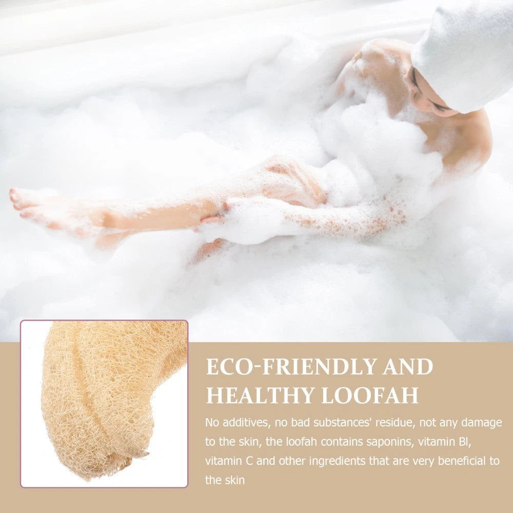 Luffa Bath Towel Brush Natural Organic Loofah Sponge Back Scrubber