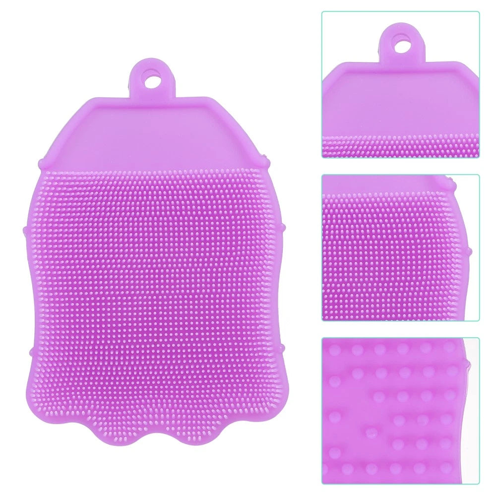 Silicone Hair Shampoo Baby Newborn Kids Shower Brush Bath Scrubber