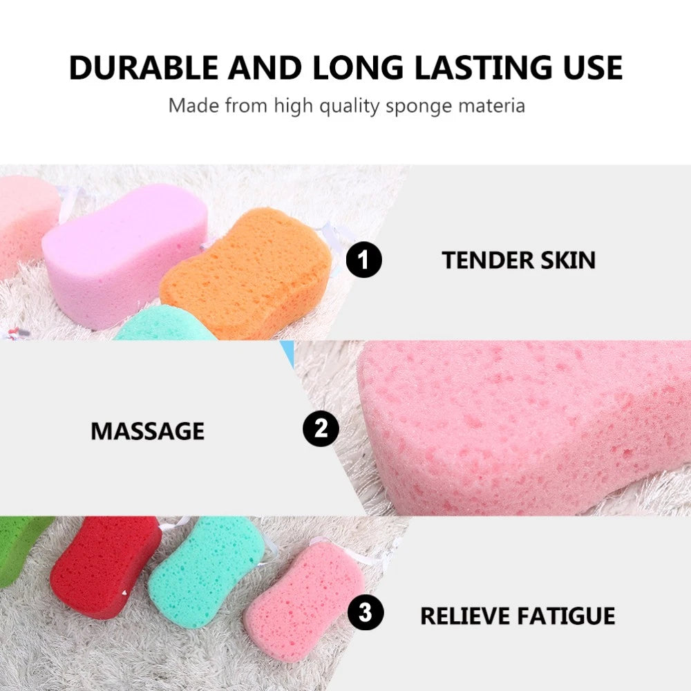 4Pcs Bath Sponges Bath Scrubbers Bathing Accessories (Random Color) bath brush