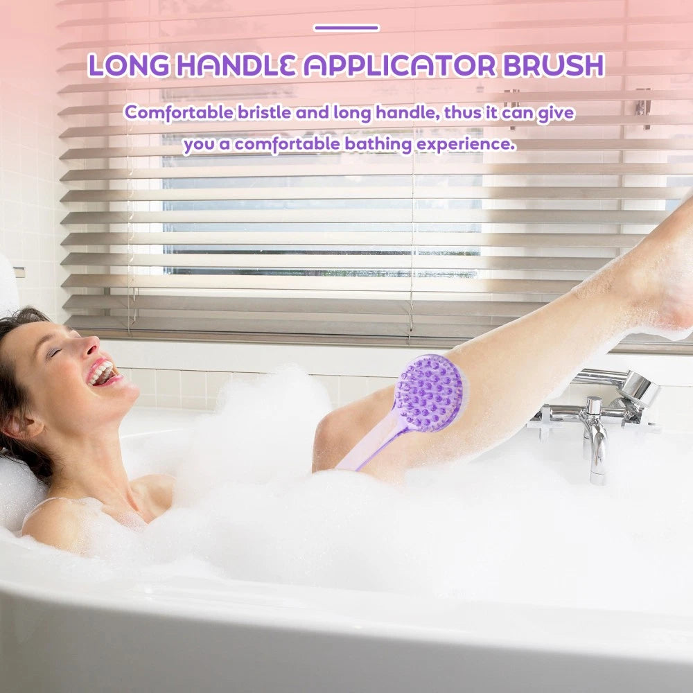 3 Pcs Bath Brush Multi-functional Exfoliating Back Scratcher Scrub