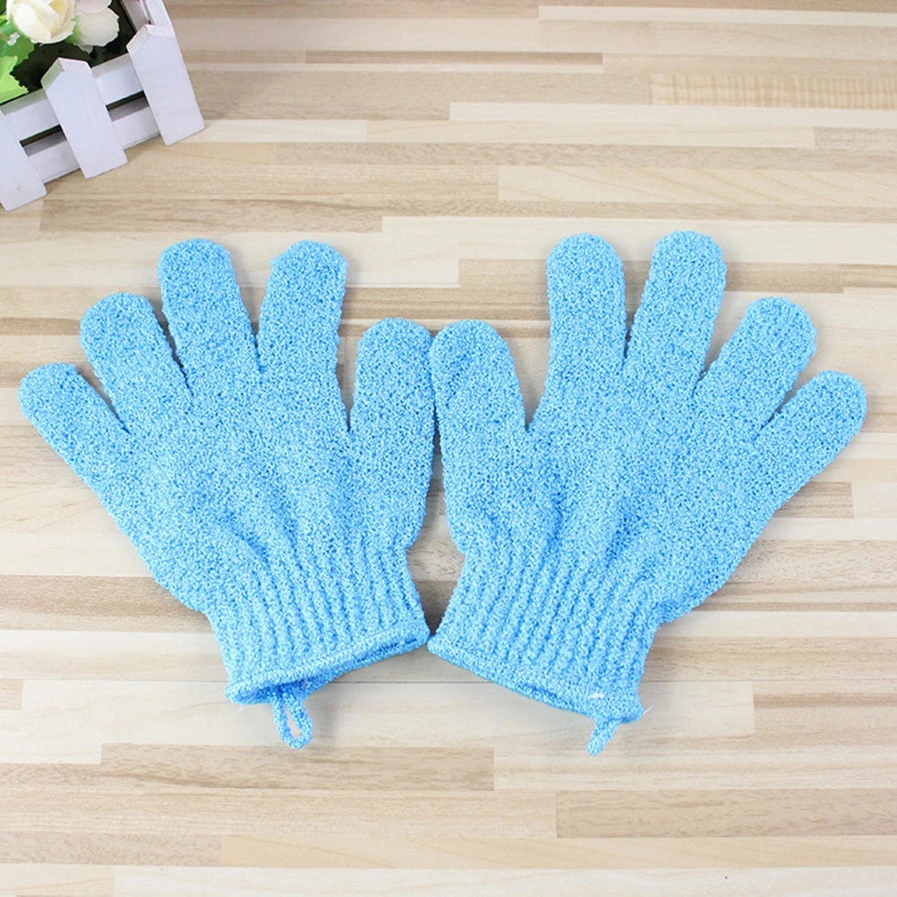 Five Finger Bath Gloves Woman Body Exfoliating Scrub Scrubber Exfoliator