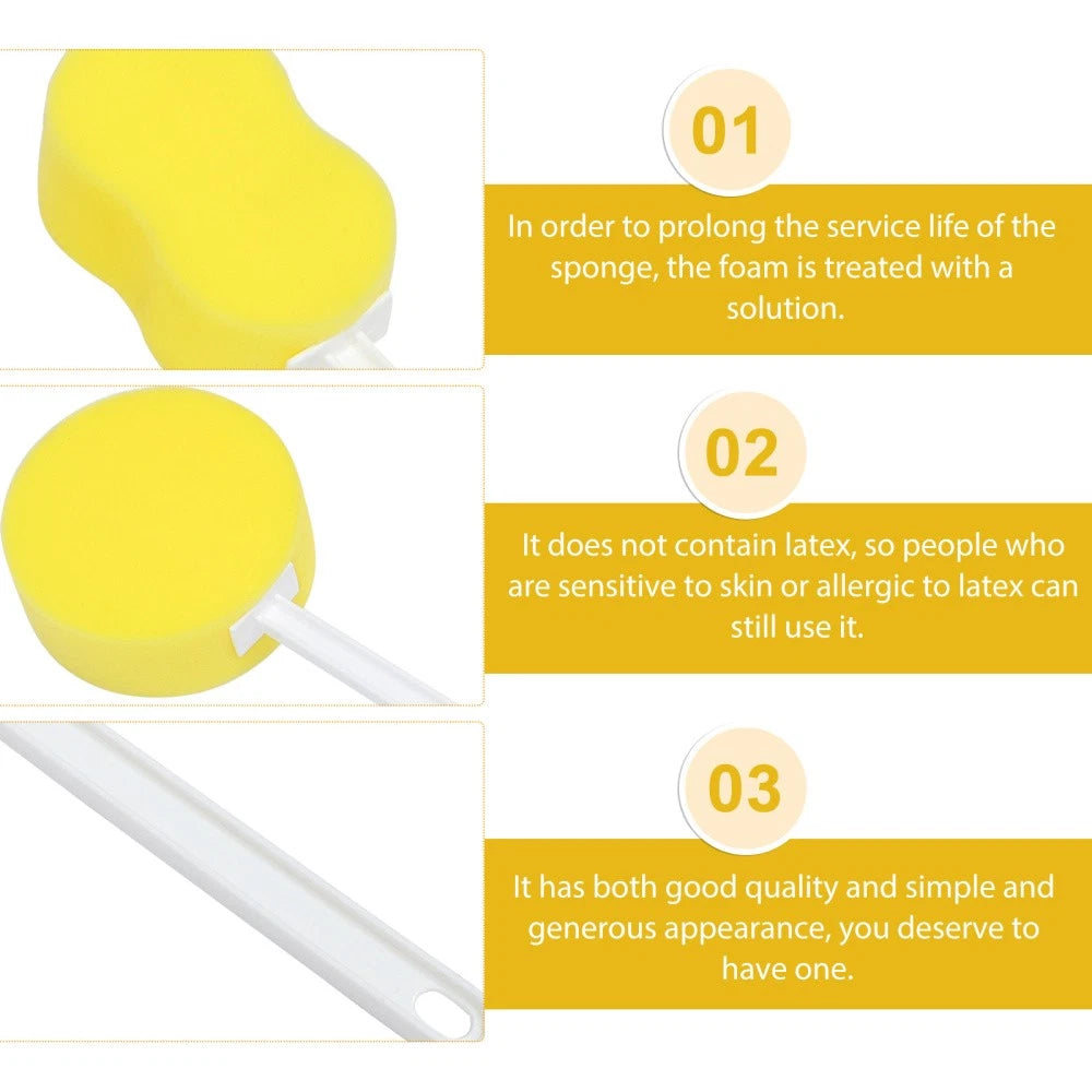 2pcs Shower Cleaning Long Handle Bath Bath Tools Bathing Supplies