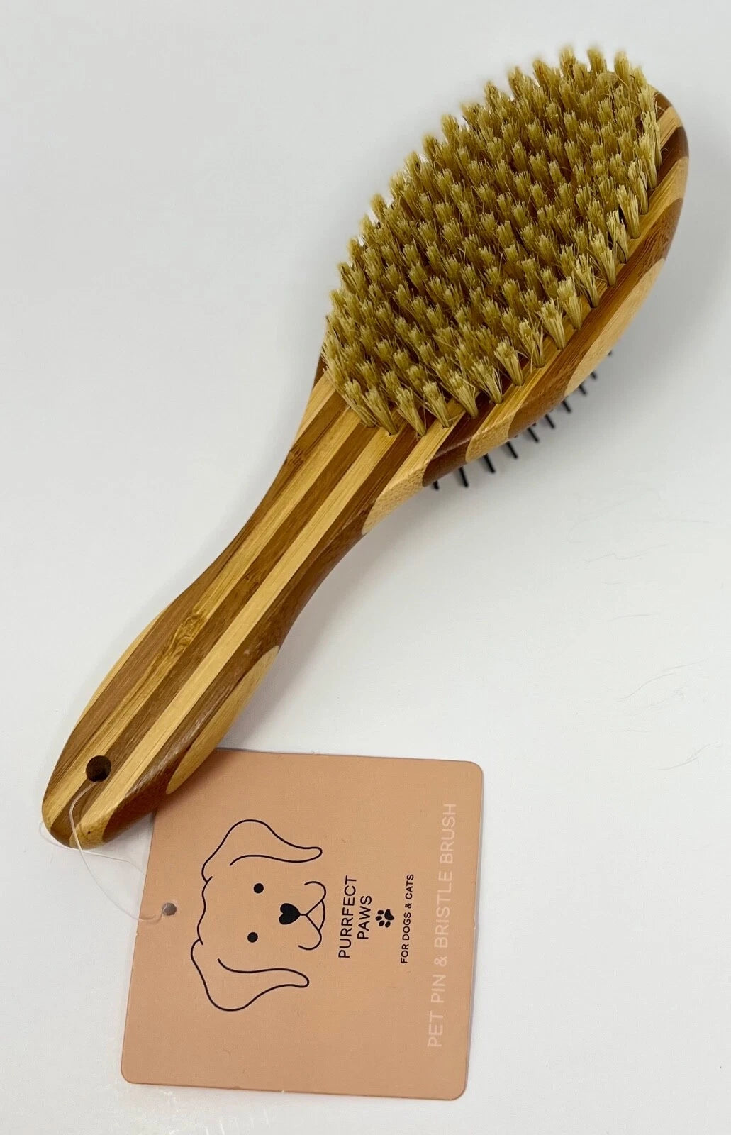 NEW BATH & BODY WORKS WOOD PIN BRISTLE BRUSH PET DOG CAT HAIR GROOMING ACCESSORY