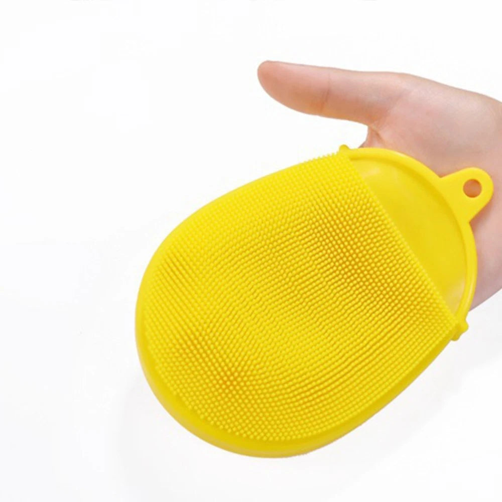 Loofah Back Scrubber Body Exfoliator Brush Yellow Glove Bath Brush