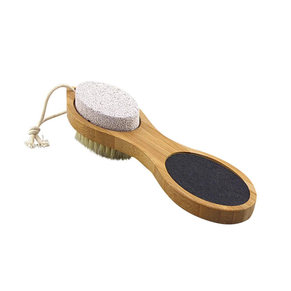 Foot Massage Brush Protection Feet Pads Wooden bath brush Shower brush