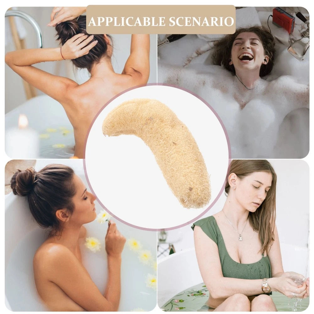Luffa Bath Towel Brush Natural Organic Loofah Sponge Back Scrubber