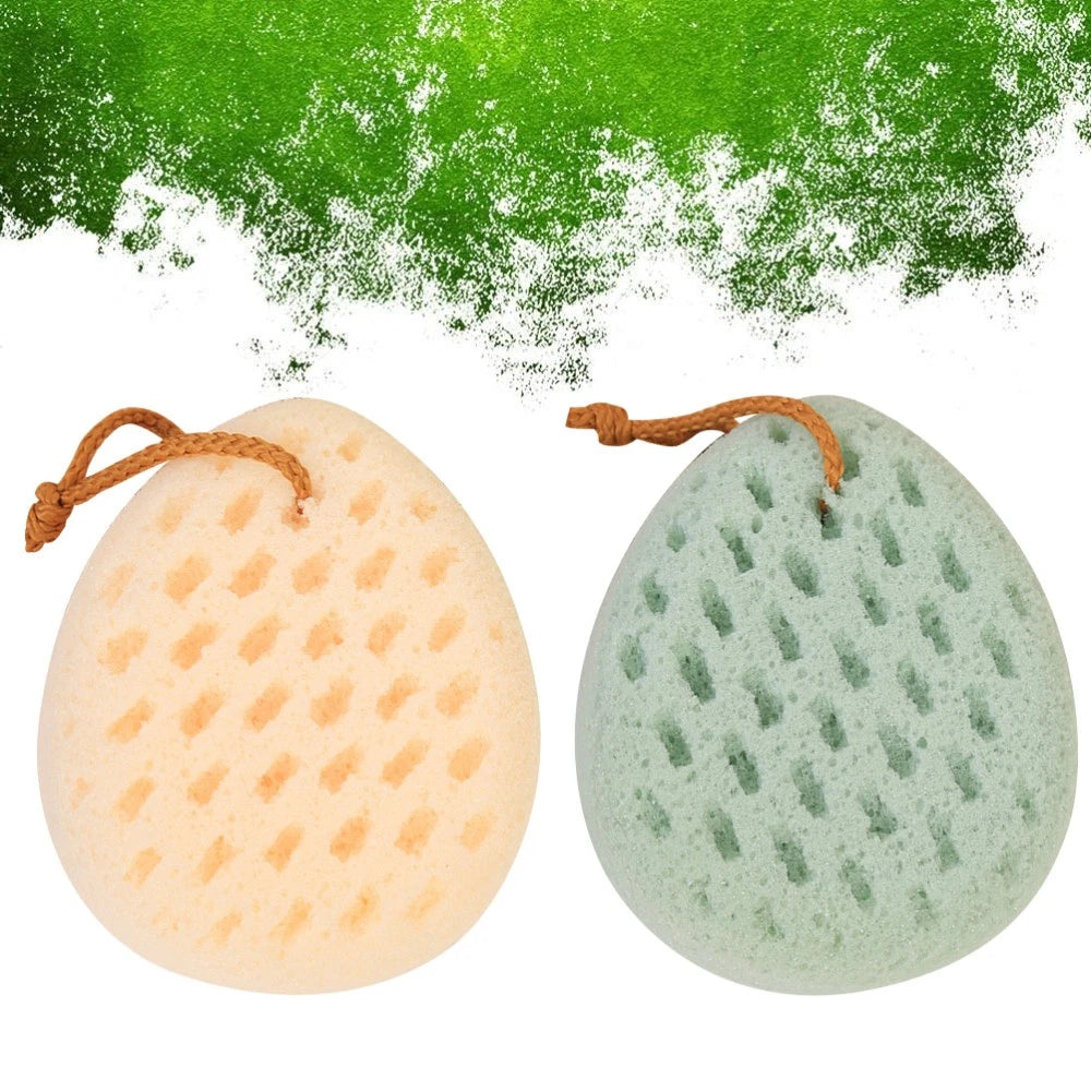 2 Pcs Shower Wipe Exfoliation Body Loofah Soft Bath Sponge Brush