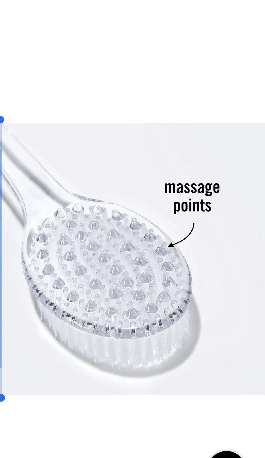 Avon~Long Handle Shower Brush~w/Massage Nubs on Back of Brush~New Factory Sealed