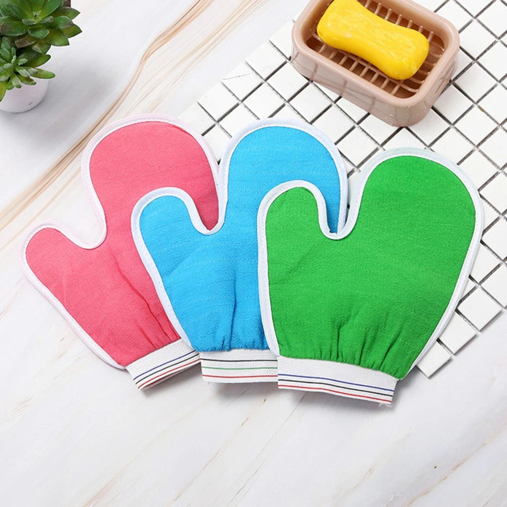 5 Pcs Bath Gloves Men and Women Body Scrub Brush Rubbing Exfoliator Scrubber