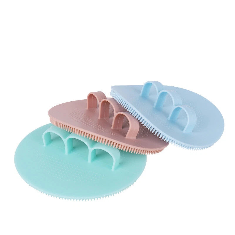 Silicone Bath Brush Scalp Massager Washing Comb Hygienic Exfoliating Body Clean