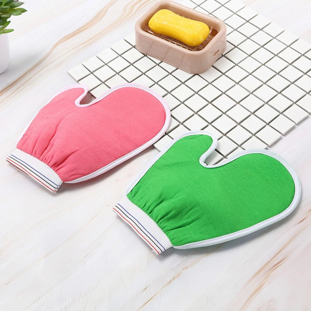 5 Pcs Bath Gloves Men and Women Body Scrub Brush Rubbing Exfoliator Scrubber
