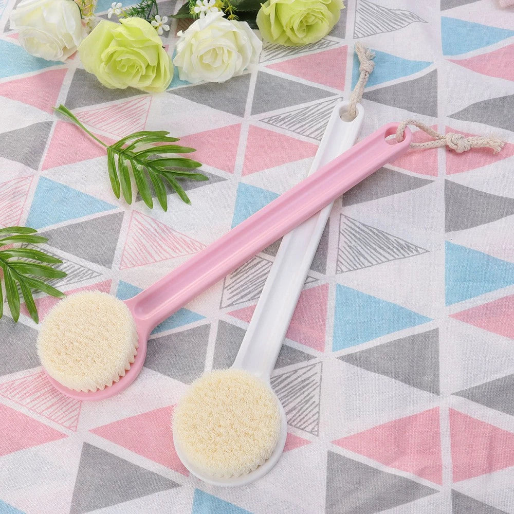 Bath Brush Body Shower Scrubber Skin Exfoliator Long Handle Printed Both
