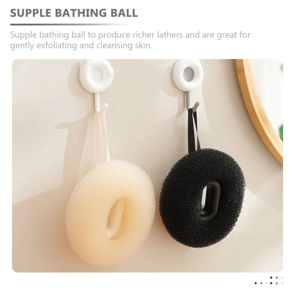 2 Pcs Bath Ball Brush Travel Exfoliating Shower Scrubber Bathing