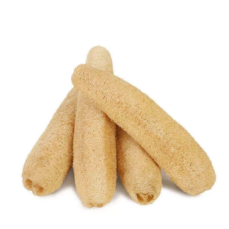 2pc Natural Loofah Sponges Organic Luffa Bath Shower Sponge Exfoliating Scrubber