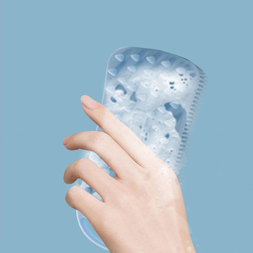 Silicone Shower Brush Practical Bath Brush with Hanging Hook Home Bath Supply