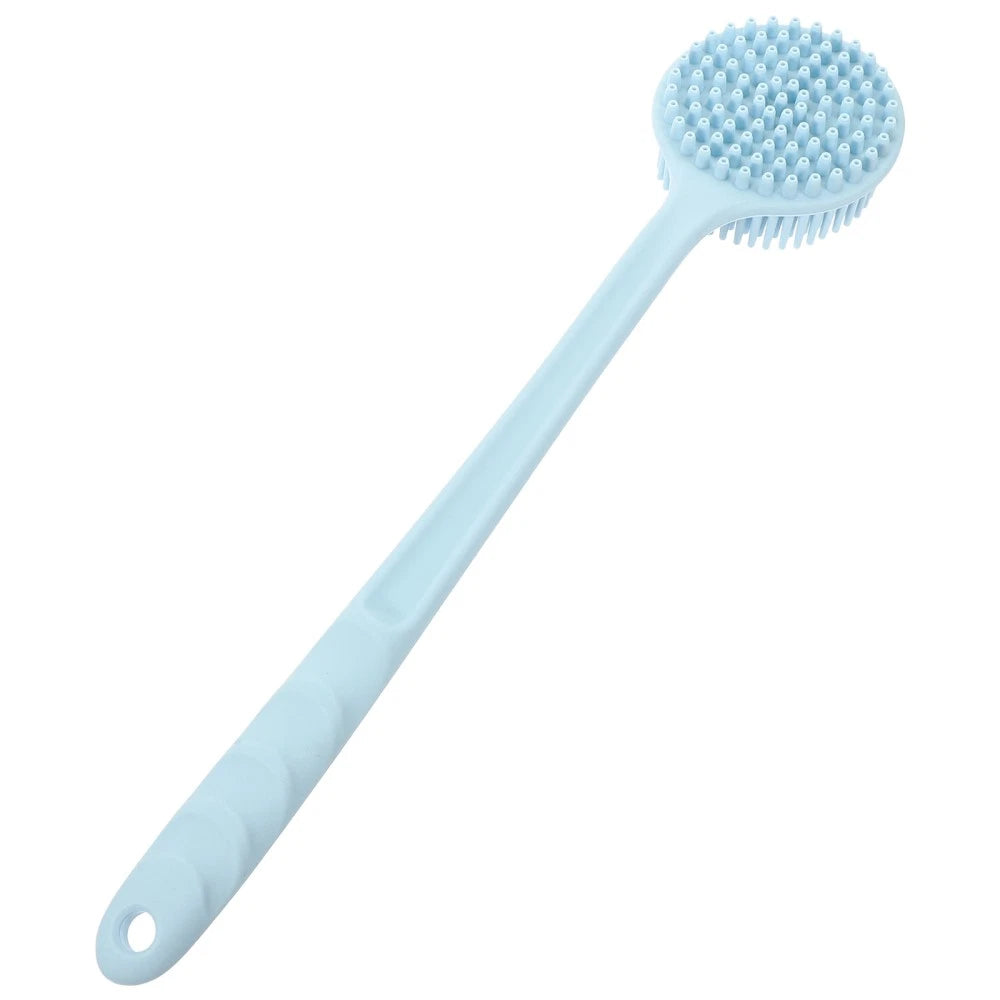 Silicone Bath Brush Back Cleaning Scrubber Shower Man Long Handle