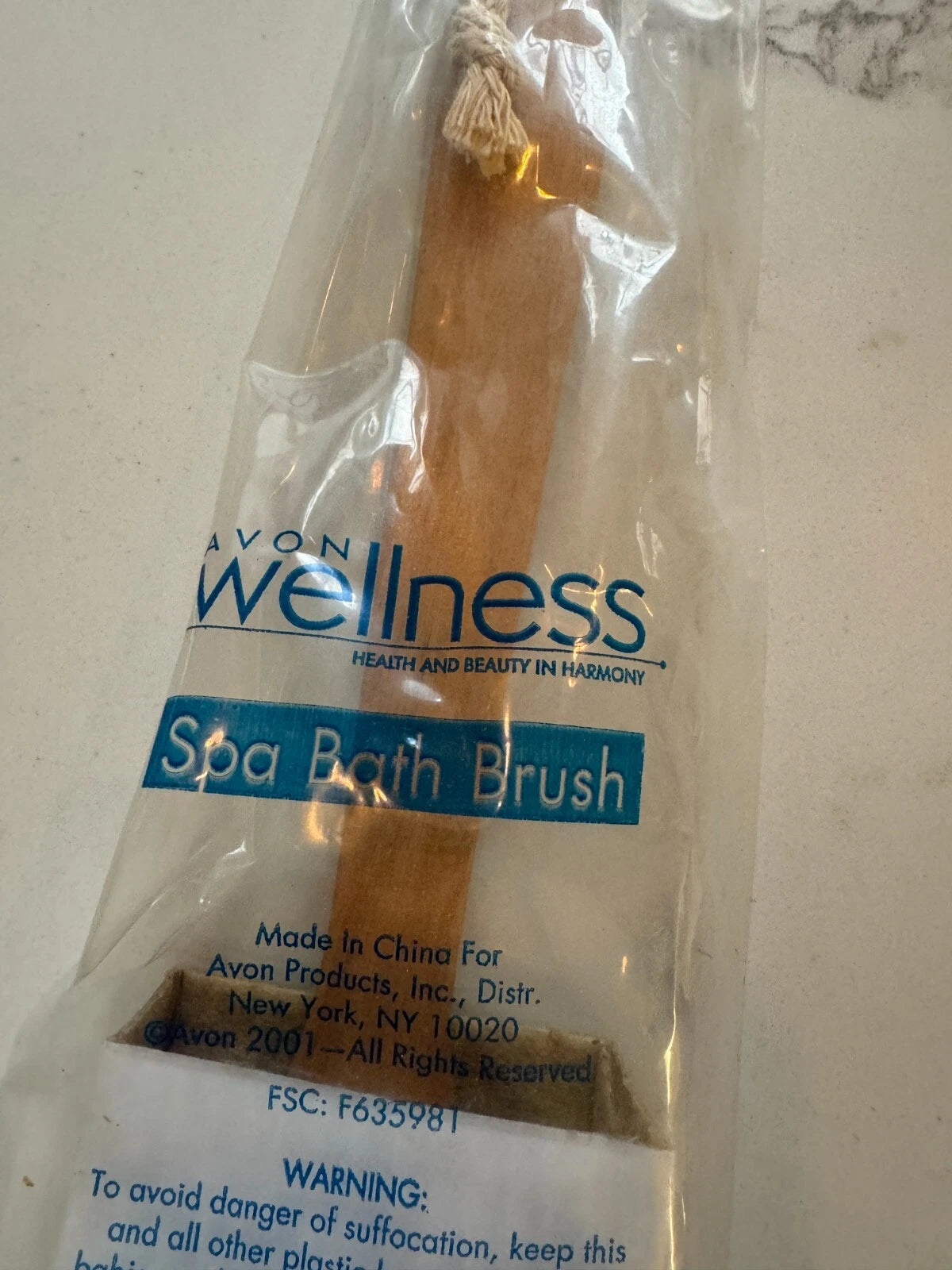 Avon Spa Bath Brush Wood Scrub Back Natural Bristles Long Handle Lot Set OF TWO