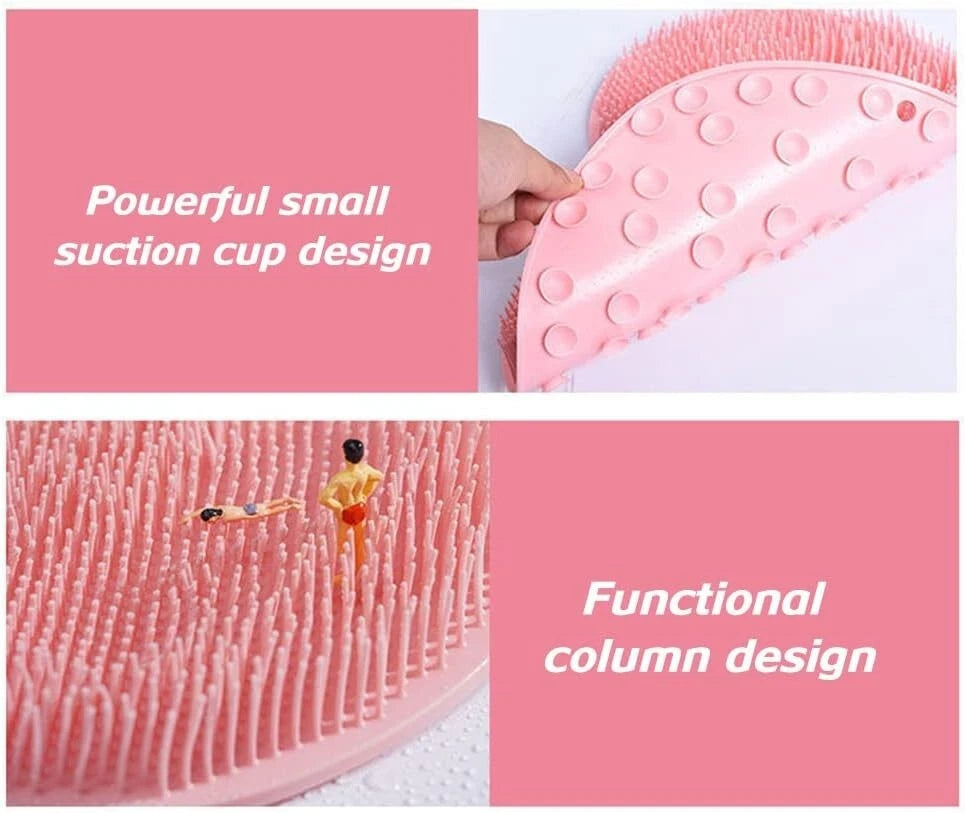 Soft Silicone Shower Brush, Silicone Bath Massage Cushion Brush, Wall Mounted