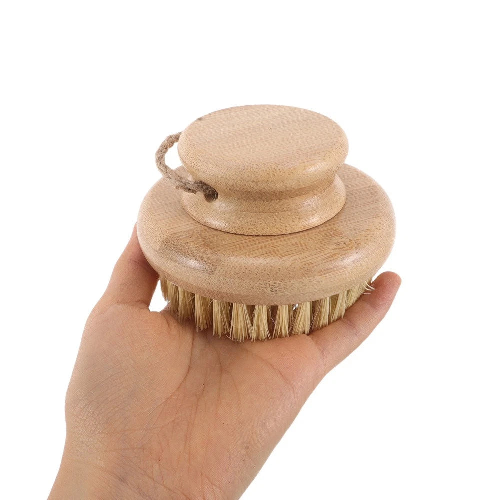 Dry Brushing Body Exfoliating Brush - Exfoliating Bath Scrubber Brush with