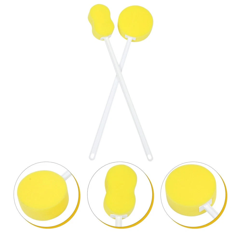 2pcs Shower Cleaning Long Handle Bath Bath Tools Bathing Supplies