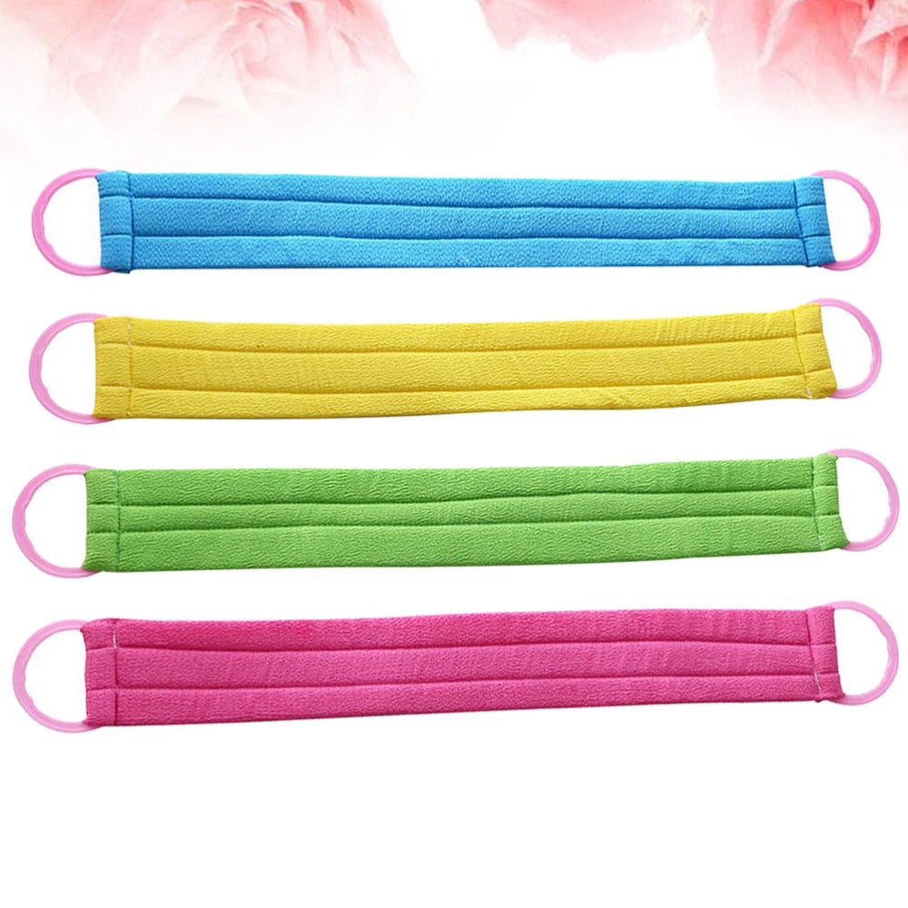 4 PCS Bath Towel Exfoliating Back Body Brush Exfoliator for Shower