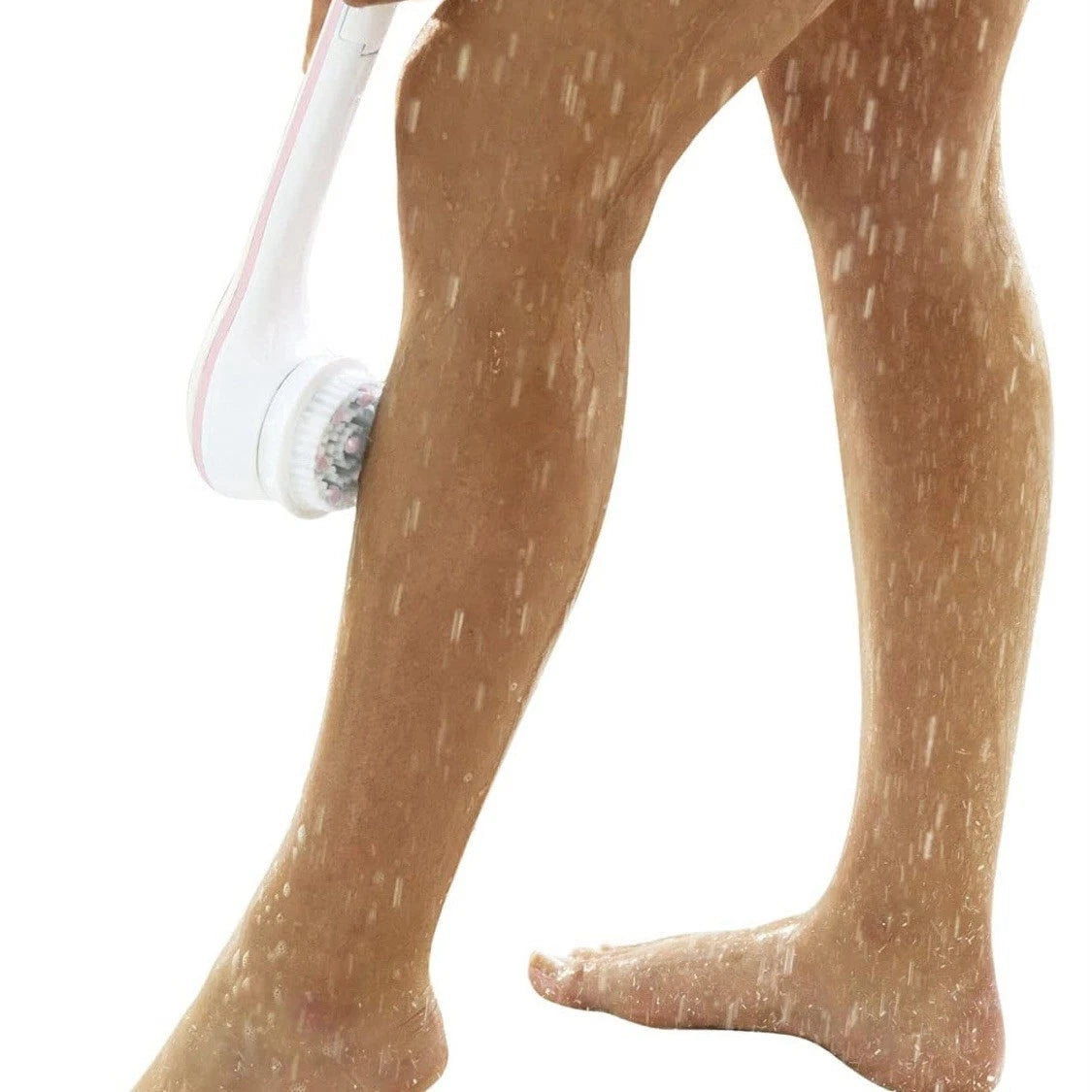 Finishing Touch Flawless Cleanse Spa Spinning Body Brush and Shower Wand 3 Heads