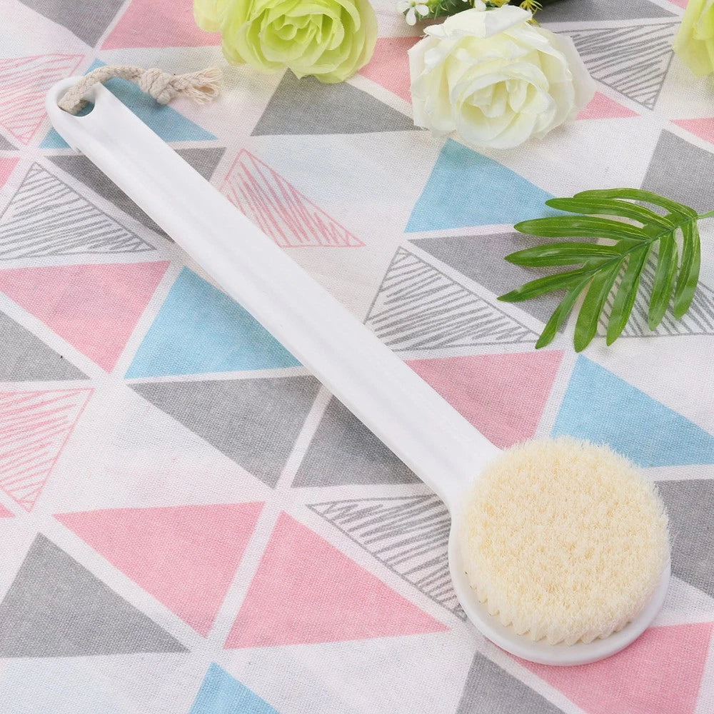 Bath Brush Body Shower Scrubber Skin Exfoliator Long Handle Printed Both