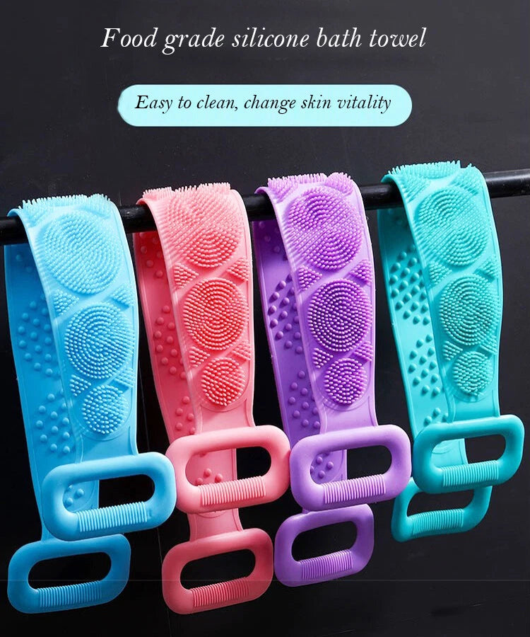 Body Sponge Silicone Brushes Bath Towels Body Scrubber Rubbing Back Peeling Mass