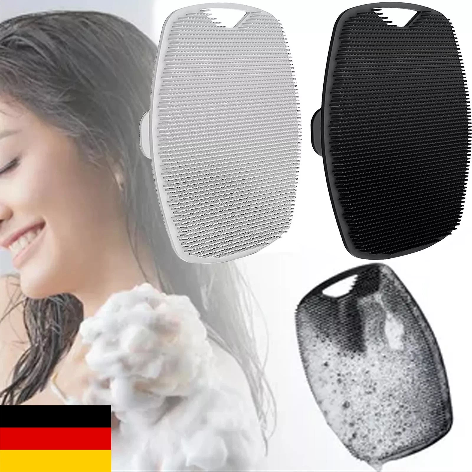 Silicone Shower Cleansing Brush Face And Body Washer Exfoliating Deep Bath-