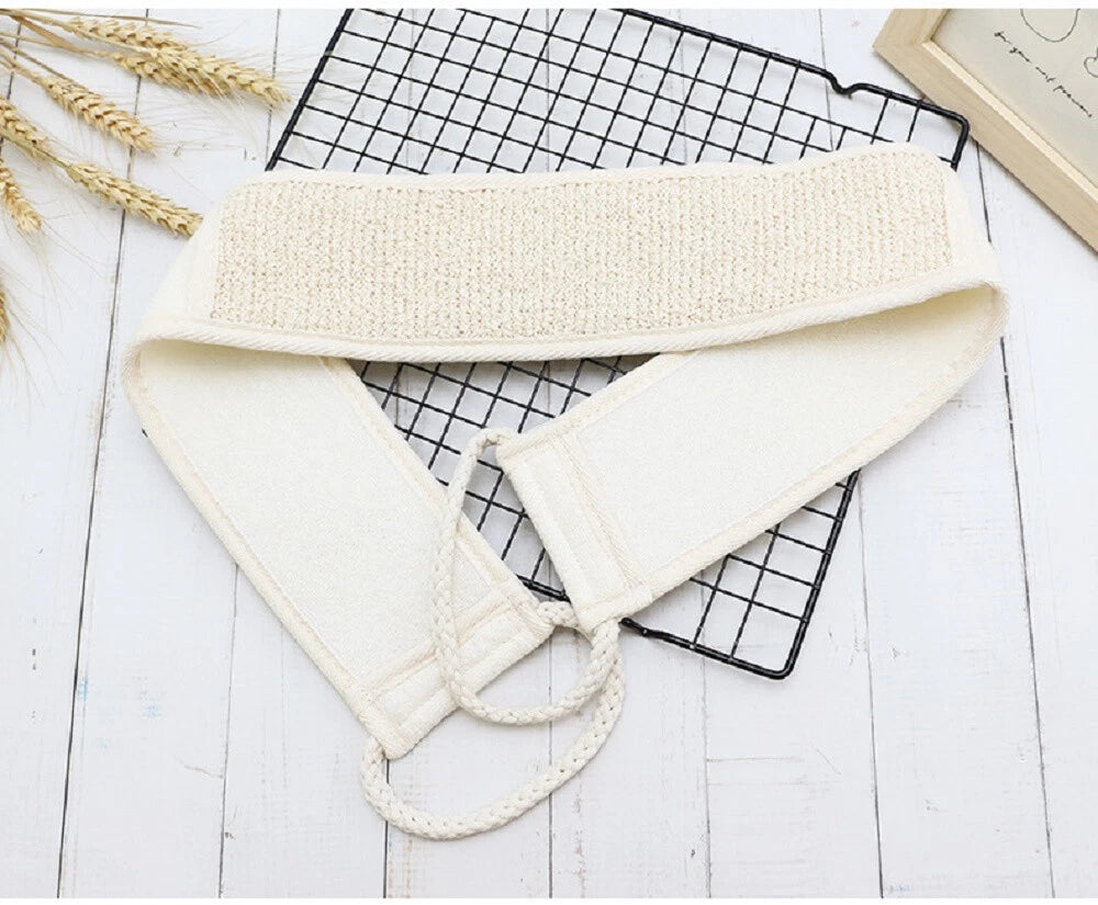 Exfoliating Backwash Belt Strap Loofah Bath Shower Body Sponge Scrubber Brush ..