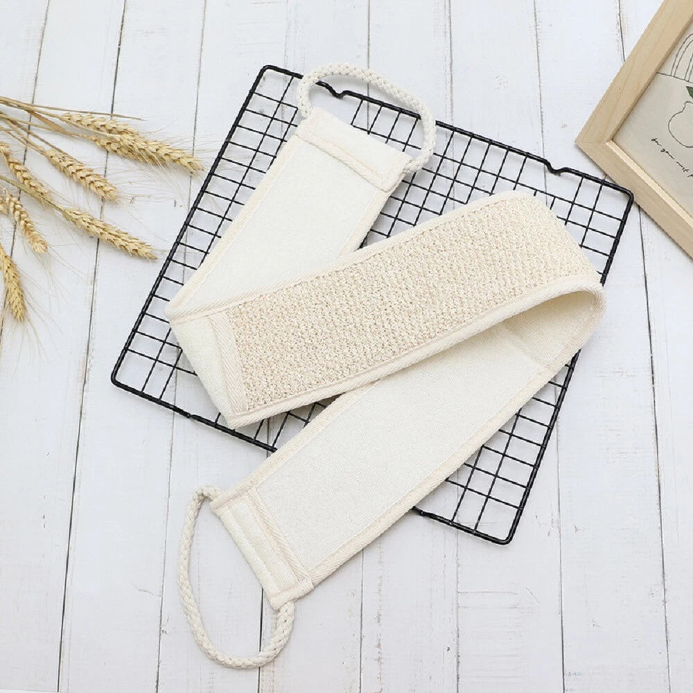 Exfoliating Backwash Belt Strap Loofah Bath Shower Body Sponge Scrubber Brush ..