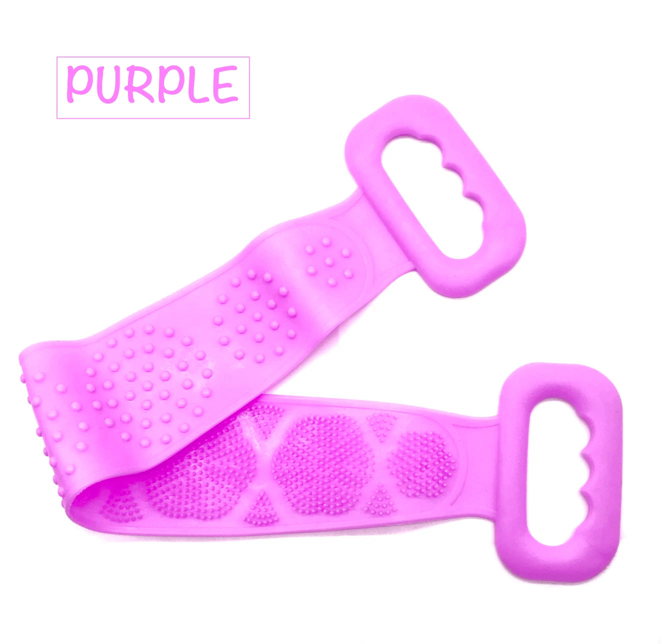 Silicone Bath Towel Back Brush Scrubber Exfoliating Scrub Body Wash Dual Side