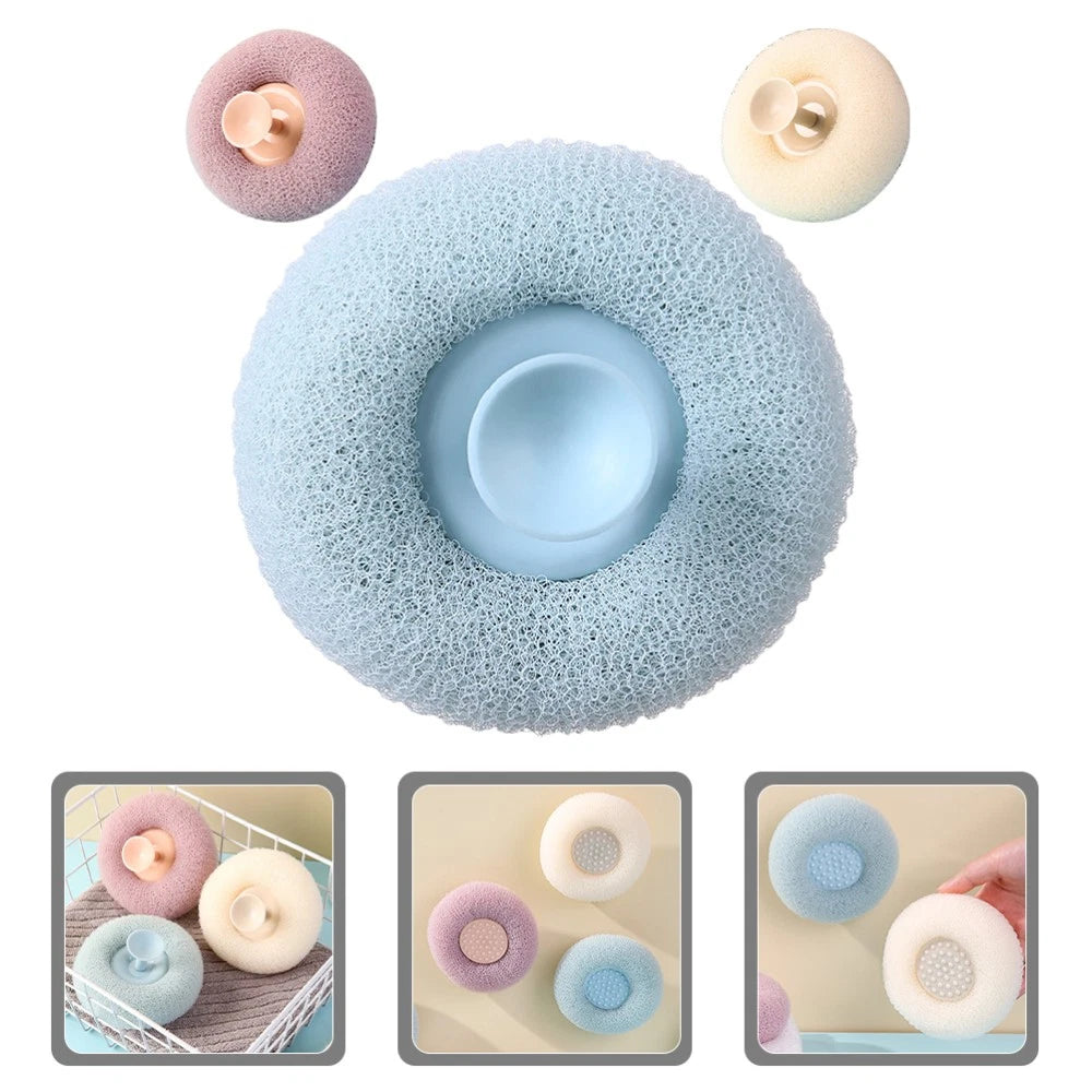 3 Pcs Bath Brush Shower Scrubber for Body Miss Poufs All Stuffdesign