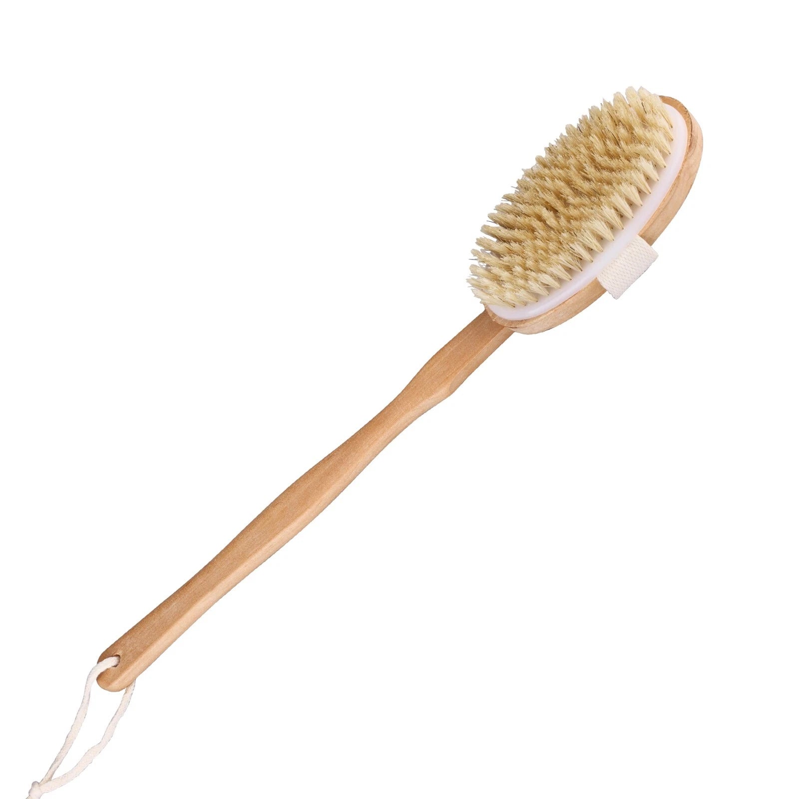 Premium Dry Skin Brush - Natural Bristle 9100738Bamboo Scrubber for Shower Use